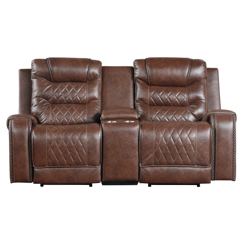Home Elegance Putnam Brown Power 3pc Living Room Set