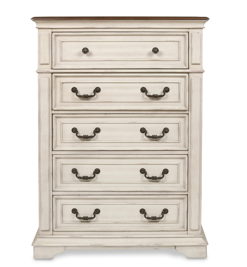 New Classic Furniture Anastasia Antique White Chest