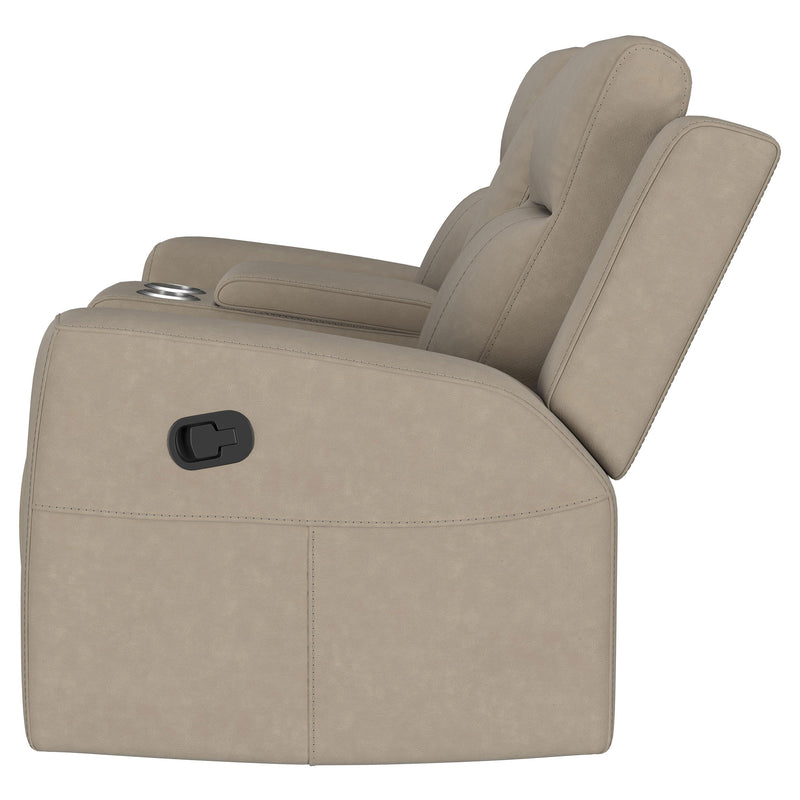 Coaster Furniture Brentwood Taupe Brown Motion Reclining Loveseat