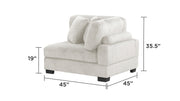 Galaxy Home Bentley Cream Corner Wedge