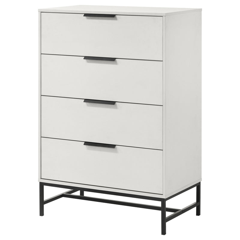 Coaster Furniture Sonora White 4 Drawer Chest