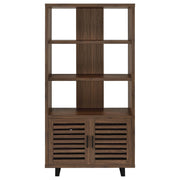 Coaster Furniture Maddox Walnut Brown 3 Dhelf Bookcase
