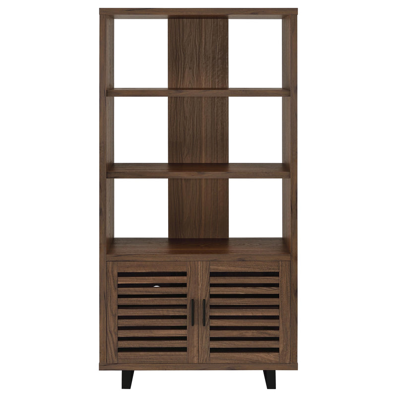 Coaster Furniture Maddox Walnut Brown 3 Dhelf Bookcase