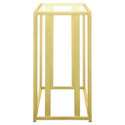 Coaster Furniture Adri Clear Black Rectangular Glass Top Sofa Table