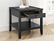 Steve Silver Garvine Black Gray End Table