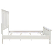 Coaster Furniture Sandy Beach Cream White Cal King Panel Bed