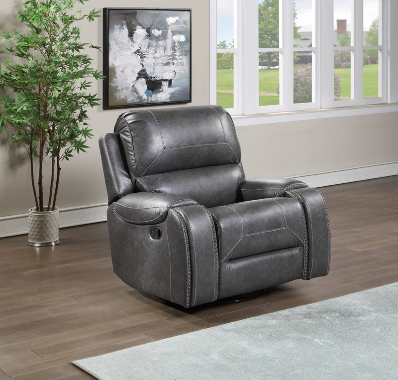 Steve Silver Keily Grey Manual Recliner
