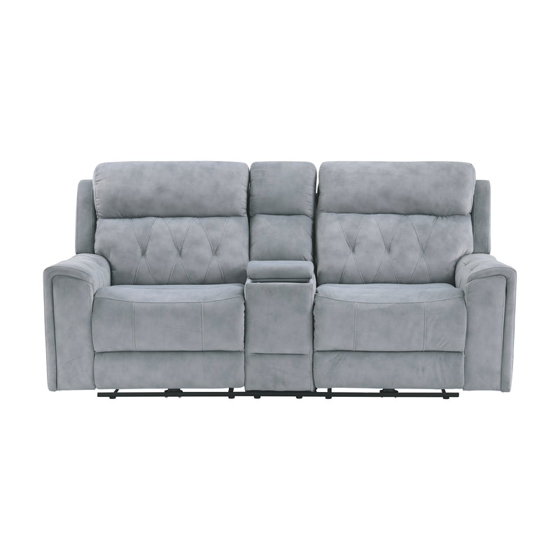 Home Elegance Celeste Gray Power 2pc Living Room Set