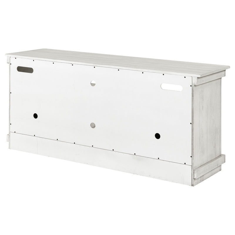 Coaster Furniture Payne Distressed White 60 Inch TV Stand