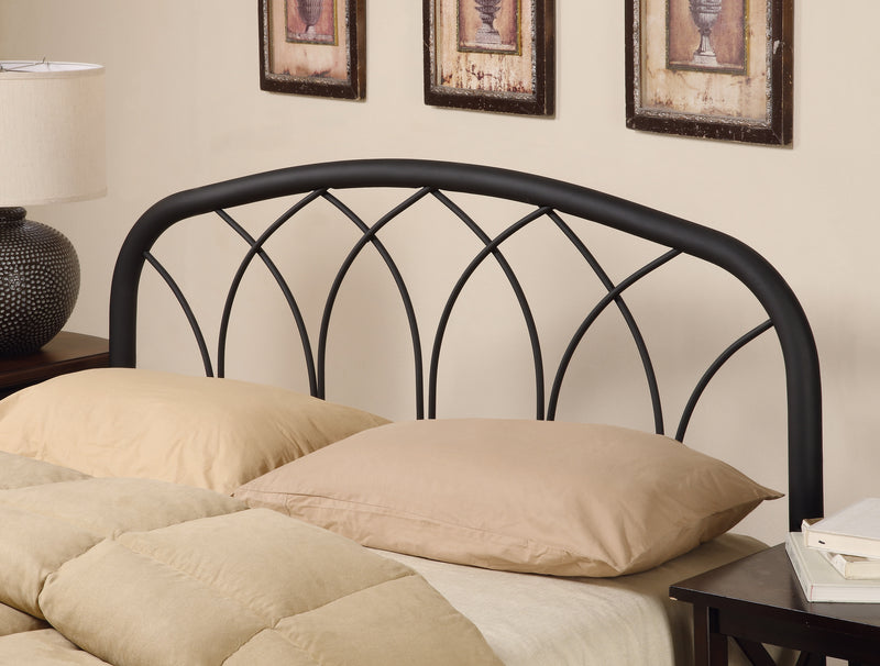 Coaster Furniture Mabel Black Full Queen Arched Headboard with Frame