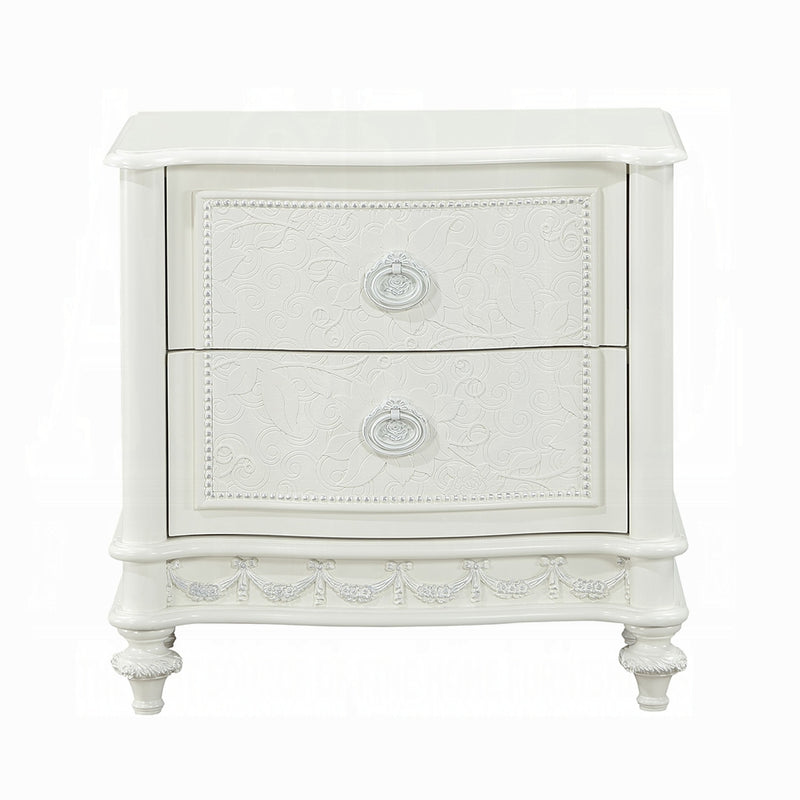 Acme Furniture Dorothy Ivory 2 Drawers Nightstand