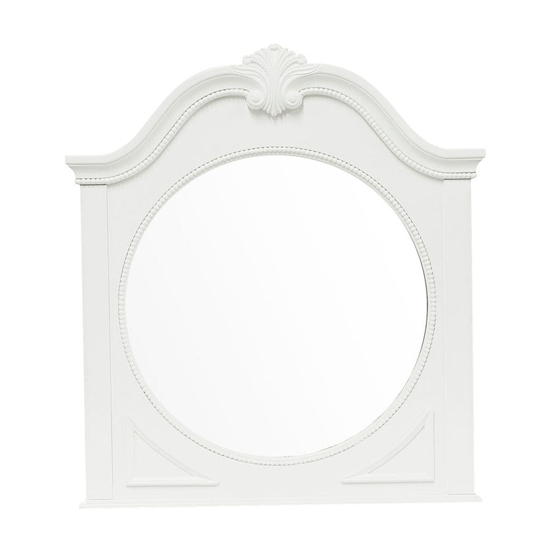 Home Elegance Lucida White Dresser and Mirror