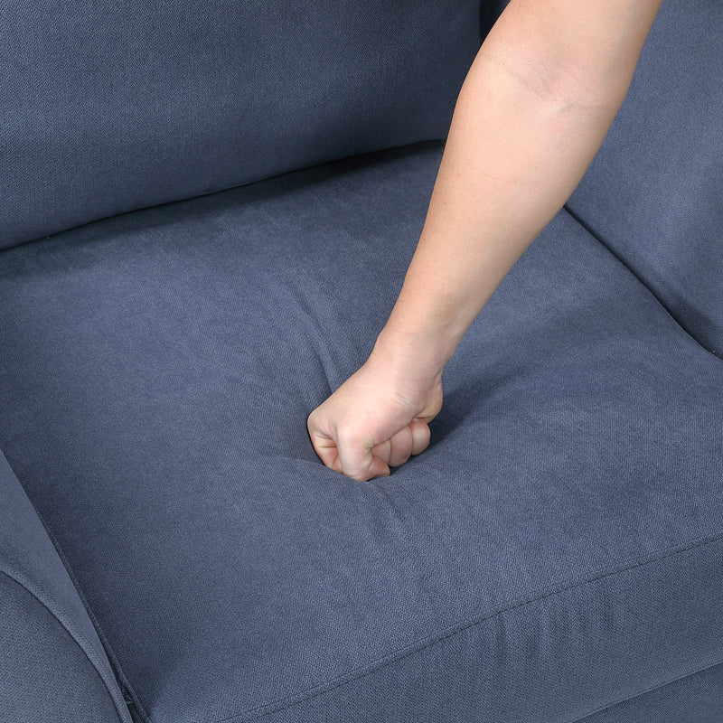 Home Elegance Aliana Blue Love Seat