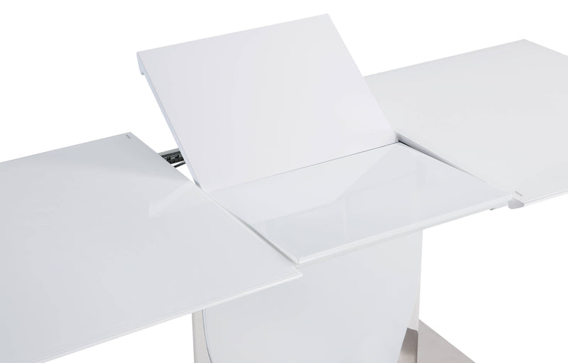 Global Furniture D2279 Silver White Dining Table