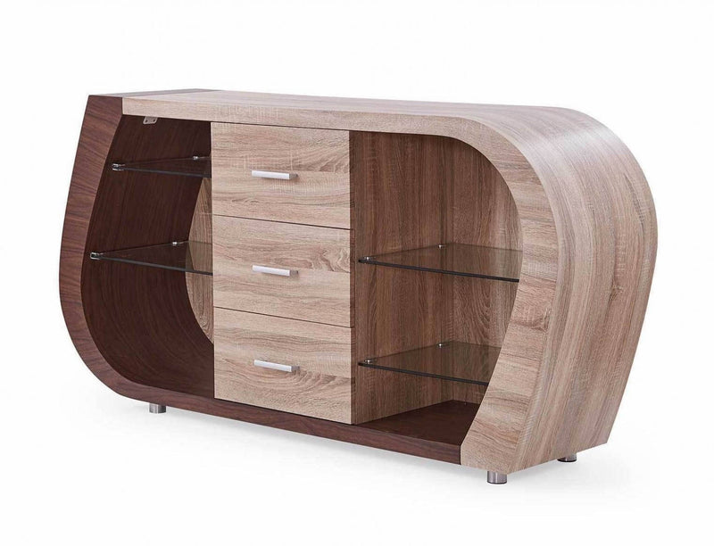 Global Furniture D4126 Dark Brown Oak Buffet