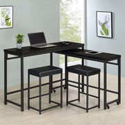 Coaster Furniture Hawes Black Hawes 4pc Counter Height Set