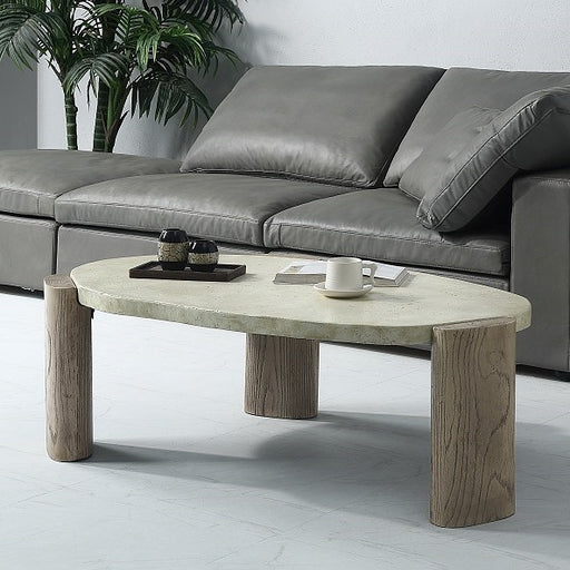 Acme Furniture Jacinda Off White Oak Coffee Table