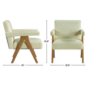 Steve Silver Helen Brown Cream Accent Chair