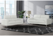 Global Furniture U6109 White Sofa