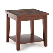 Steve Silver Davenport Brown Cherry Slate End Table