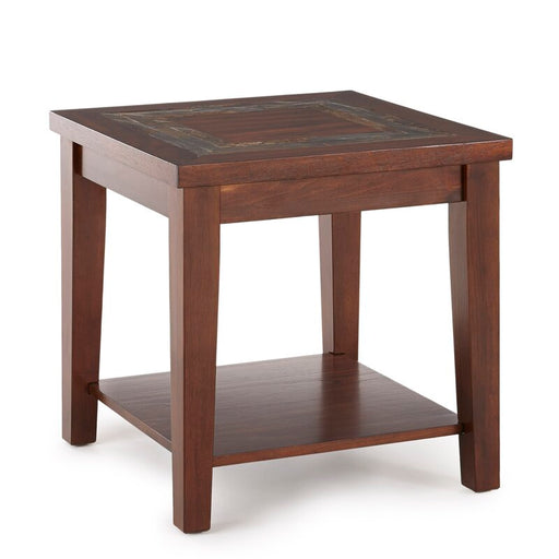 Steve Silver Davenport Brown Cherry Slate End Table