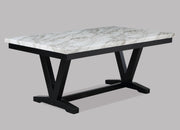 Crown Mark Tanner White Dining Table