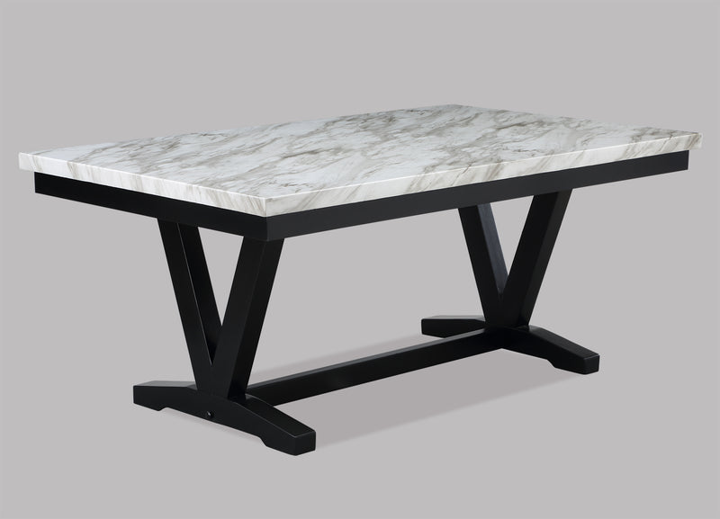 Crown Mark Tanner White Dining Table