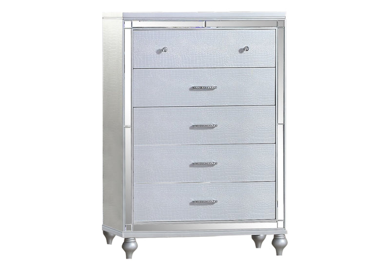Galaxy Home Sterling White Drawer Chest