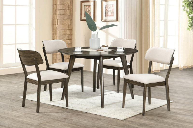 New Classic Furniture Rex Walnut 48 Inch Round Dining Table