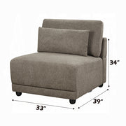 Acme Furniture Rylie Brown Modular Armless Chair