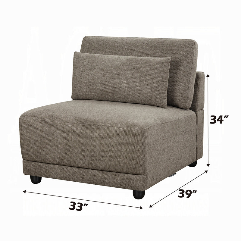Acme Furniture Rylie Brown Modular Armless Chair