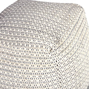 Steve Silver Hakim Ivory Square Handwoven Woolen Pouf