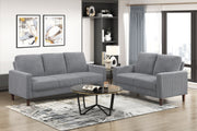 Home Elegance Crandall Taupe 2pc Living Room Set