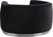 Meridian Furniture Julian Black Velvet Chrome Chair