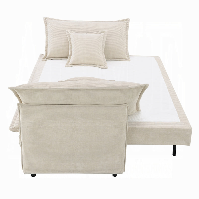 Acme Furniture Elisea Beige Sleeper Sofa