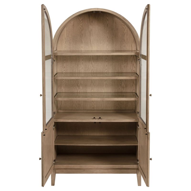 Coaster Furniture Kailani Beige Oak Display Cabinet