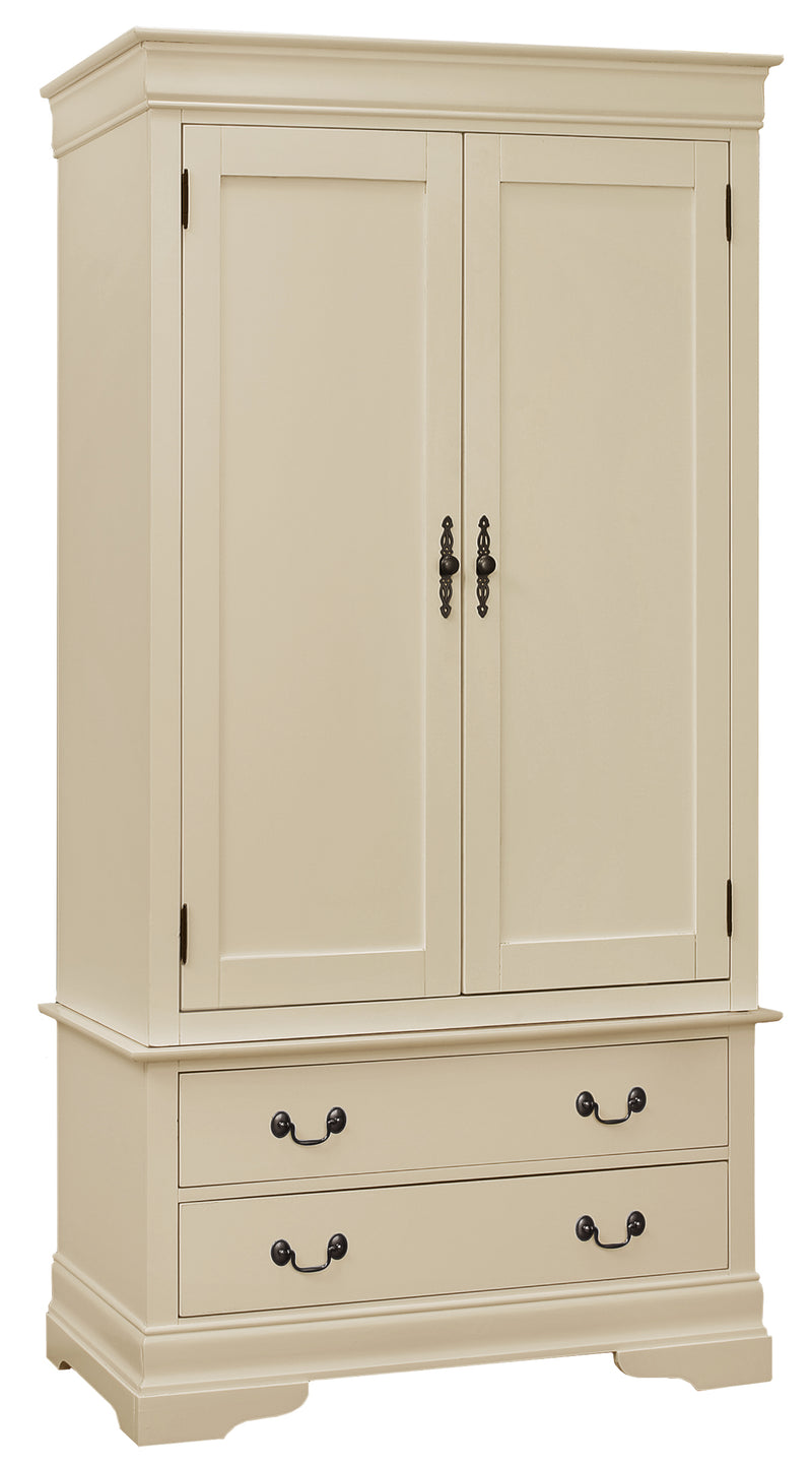 Glory Furniture Louis Phillipe Beige Armoire