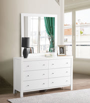 Glory Furniture Burlington Cherry Dresser and Mirror