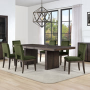 Steve Silver Evan Brown Green 7pc Dining Set
