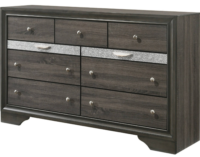 Acme Furniture Naima Gray Dresser and Mirror