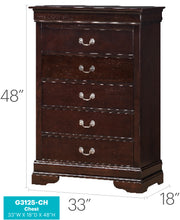 Glory Furniture Louis Phillipe Gray Chest