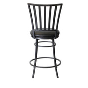 Steve Silver Stellan Black Swivel Counter Stool