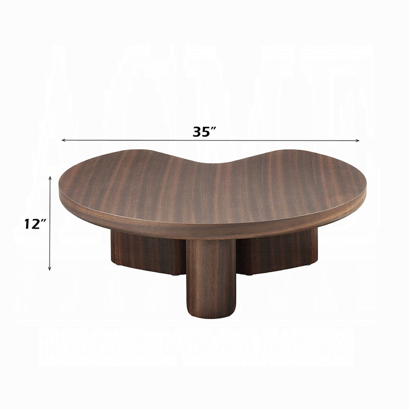 Acme Furniture Yoab Smoked Oak Light Gray Coffee Table