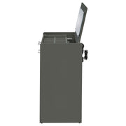 Coaster Furniture Danbury Grey High Gloss Makeup Vanity and Stool Set