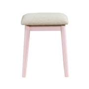 Home Elegance Camilla White Vanity Dresser with Mirror and Stool