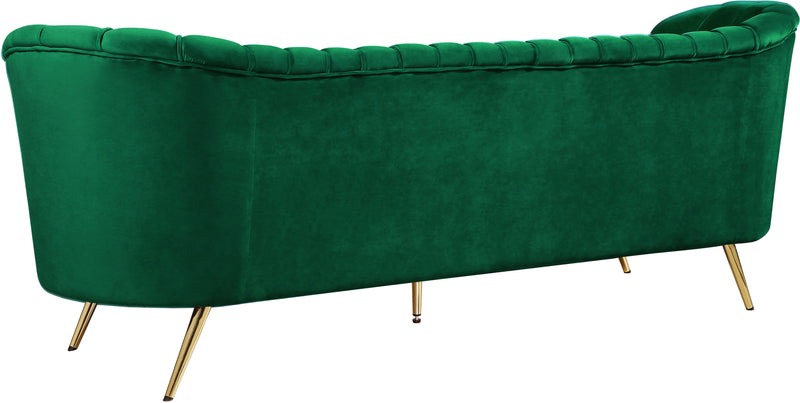 Meridian Furniture Margo Green Velvet Sofa