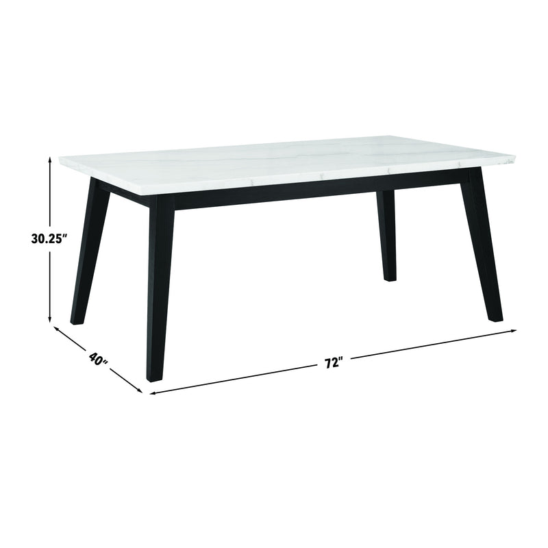 Steve Silver Vida Black White Marble Dining Table