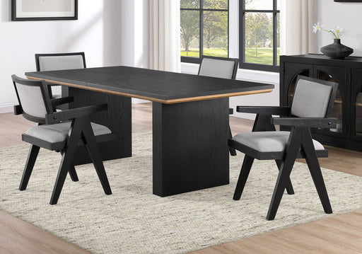 Steve Silver Magnolia Black 5pc Dining Set with Arm Chairs