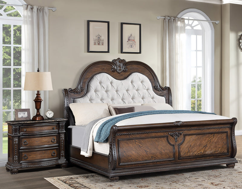 Crown Mark Stanley Coffee Brown Night Stand