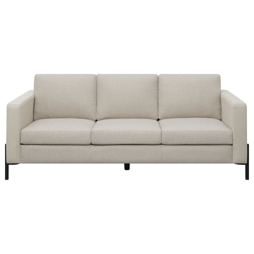 Coaster Furniture Tilly Oatmeal Upholstered Arms Sofa